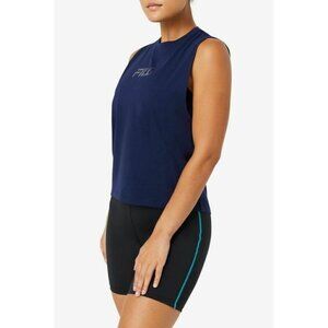 Fila Diella Athletic Fit Gel Logo Navy Tank Top XL